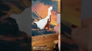 POV Painting Process for my piece &ldquo;Above Tree Line&rdquo; #art #artist #fineart #oilpainting #surrealart
