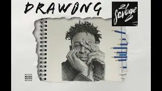 I DREW 21 SAVAGE 🗡✍🏻 MY PROCESS & TOOLS USED.