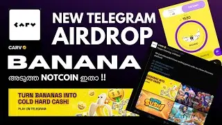 Carv Banana Telegram Mining Using Your Mobile Phone Malayalam Tutorial | Make Money Zero Investment