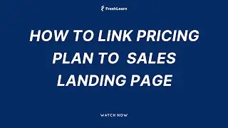 How to link pricing plan to sales landing page
