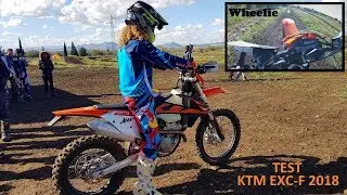 Test KTM 2018, EXC 450 F, EXC 350 F, EXC 250 F + Wheelie