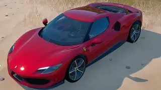 Drive a Ferrari 296 GTB through the Storm Fortnite