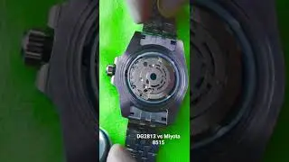 Замена механизма Mingzhu 2813 на Miyota 8215 #тикающиечасы
