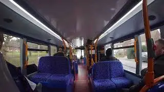 Journey on the London Bus route 96 from Bluewater to Dartford