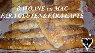 BATOANE cu MAC FARA GLUTEN & FARA LAPTE