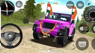 Modified Mahindra Thar😈 Games: Indian Thar Purple(Gadi Wala Games)Car Game Android Game part17#games