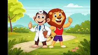 Doctor Monkey Cartoon | Animal Story for Kids | Fun & Learning