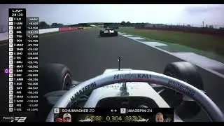 Nikita Mazepin Overtake On Mick Schumacher (2020 70th Anniversary GP)