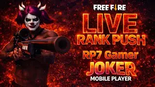 FREE FIRE LIVE 🔴 Rank Push | Joker Gameplay | RP7 Gamer Daily Live 🔥 #short #liverp7gamer