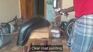Old bullet parts clear coat painting