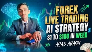 Forex live Ai Strategy | Forex trading $1 to $100 Week Ai Trading Edu Asad Akash| Forex live!!