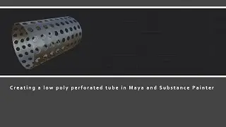 3D Low Poly Perforated Tube
