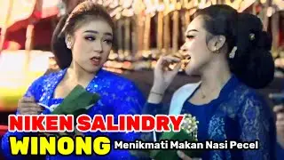 NIKEN SALINDRY DAN SINDEN WINONG LAGI MENIKMATI BANGET NASI PECAL KHAS MADIUN 