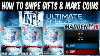 MUT 16 How To Snipe Christmas Presents & Make Coins in Madden 16 Ultimate Team Ultimate Freeze Promo