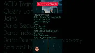 Features of RDBMS #coding #interviewquestions #database #rdbms