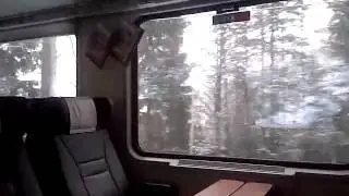Austrian Rail Graz-Vienna in a snowstorm