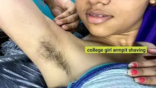 Underarm hair removal treatment | armpit shaving by straight razor #hairremoval