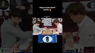 Magnus Carlsen beats Daniel Dardha|Fide World Blitz Championship 2025 #Magnus Carlsen #Daniel Dardha