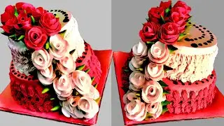 Amazing Cake Making Simple Design At home Only Five Minutes 🙌