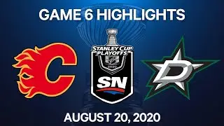 NHL Highlights | 1st Round, Game 6: Stars vs. Flames - Aug. 20, 2020