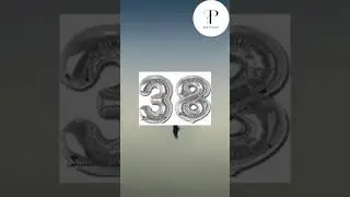 ✨ 38 & SHINING BRIGHT! ✨Celebrate in style with Silver Foil Balloon 38 🎈Follow for more party vibes