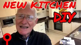 New kitchen DIY installation of B&Q flat pack cupboards and compact laminate worktops final episode