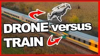 First attempt at filming a train with drone