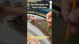 Weathering ballast, model railway #trains #modelrailway #hornby