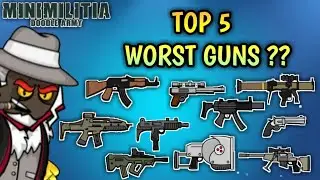 Da2 Mini Militia || Top 5 Worst Guns In Mini Militia || Mini Militia top 5 worst guns