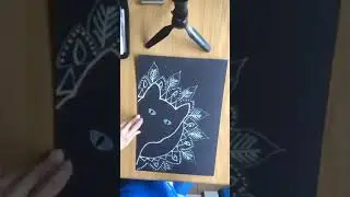 Reverse color base mandala