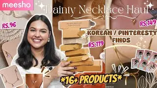 Viral *Meesho Dainty Jewellery Haul* Korean / Pinteresty Necklace Haul| Starts At 40😲 Varsha Meghani