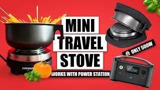 Travel Hot Plate | Works with Portable Power Station | Unboxing + Test ASMR