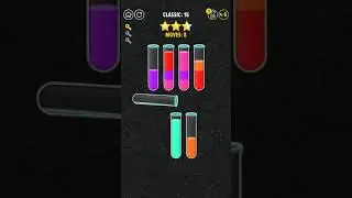 water color sort 3D level 15 walkthrough solution