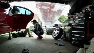 JBB Red's RWC prep, coilovers out