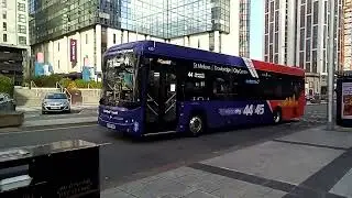 Cardiff bus Yutong E12 *420* on route 44 Departing Churchill way *HM* to st Mellons