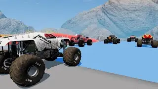 Epic High Speed Monster Truck Jumps & Crashes #88 BeamNG.Drive