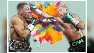 Vasyl Lomachenko giving Teofimo Lopez a very hard time