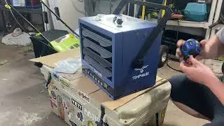 TEMPWARE Electric Garage Heater, 7500 Watt Digital Fan Forced Ceiling Mount Shop Heater Review, Work