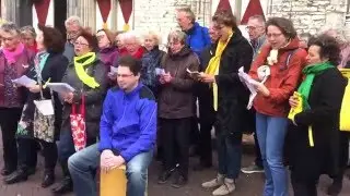 Speciaal lied voor uitreiking Four Freedoms Award aan Angela Merkel in Middelburg