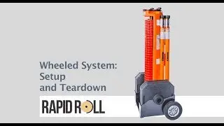 Ideal Warehouse Innovations Temporary Safety Barricades Rapid Roll EZ Setup Teardown
