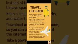 Smart Travel Tips You Need to Know 🧳✈️#TravelLifeHack #SmartTravel #TravelTips #TravelEasy #English