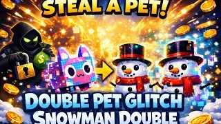 🔥 Double Pet Glitch 😱 | Snowman Double | Steal a Pet New  #freefire #freefirestealapet #craftland 