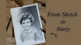 What If My Dog Were Human? | Calm Graphite Drawing Process with Natural Sounds
