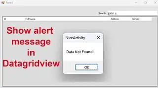 How to show an alert message when NO DATA is found in a DataGridView loaded from MySQL using VB.NET