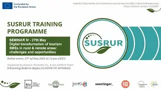 Digital Transformation of Tourism SMEs in Rural & Remote Areas (SUSRUR WP6 Training webinar)