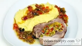 French pork pocket with vegetable filling - video recipe