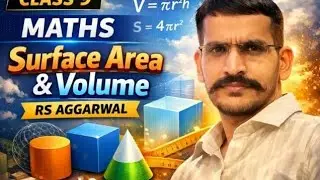 Class 9th Maths  Rs aggarwal part 8 surface  area and volume 