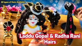 Laddu Gopal Hairs || Radha Rani Wigs, Hairstyle || Laddu Gopal Online Shopping