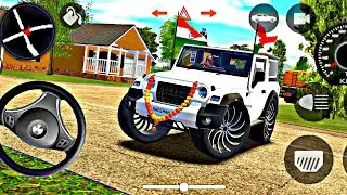 🚘 Indian Car Simulator 3D 😱 | Realistic Indian Thar Drive | Open World Car Game Gameplay