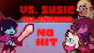 Deltarune Vs. Susie All Endings NO HIT